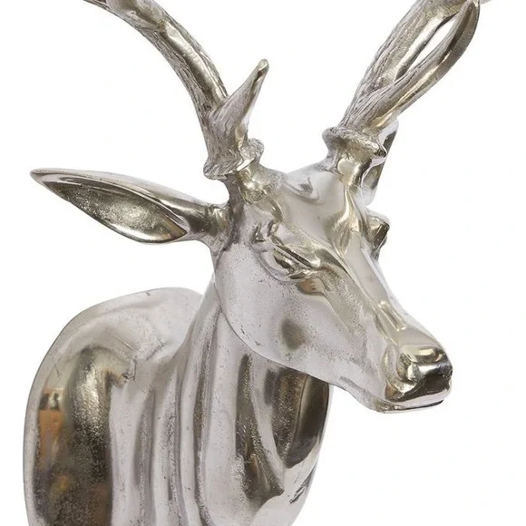 Stunning Silver Patronus Stag Aluminum Metallic Eclectic Deer Wall Art 🦌 - Picture 2 of 16